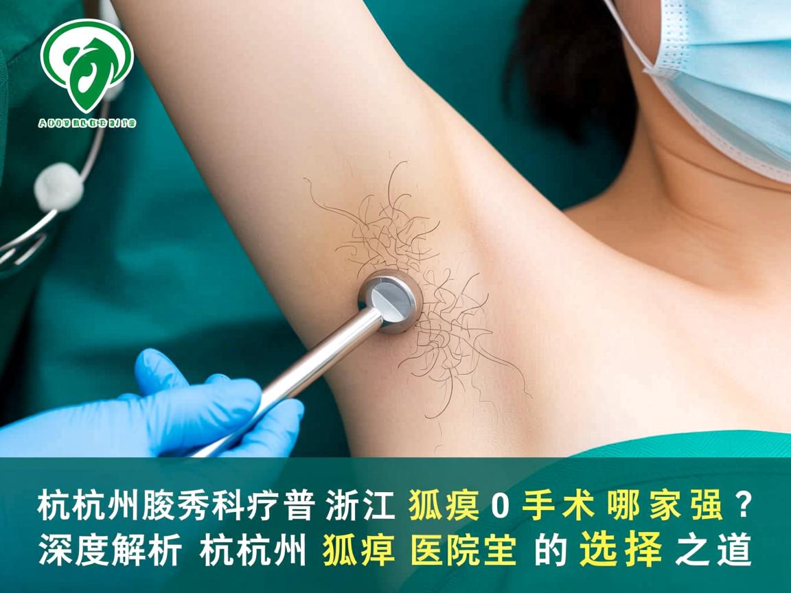 杭州腋秀科普浙江狐臭手术哪家强？深度解析杭州狐臭医院的选择之道