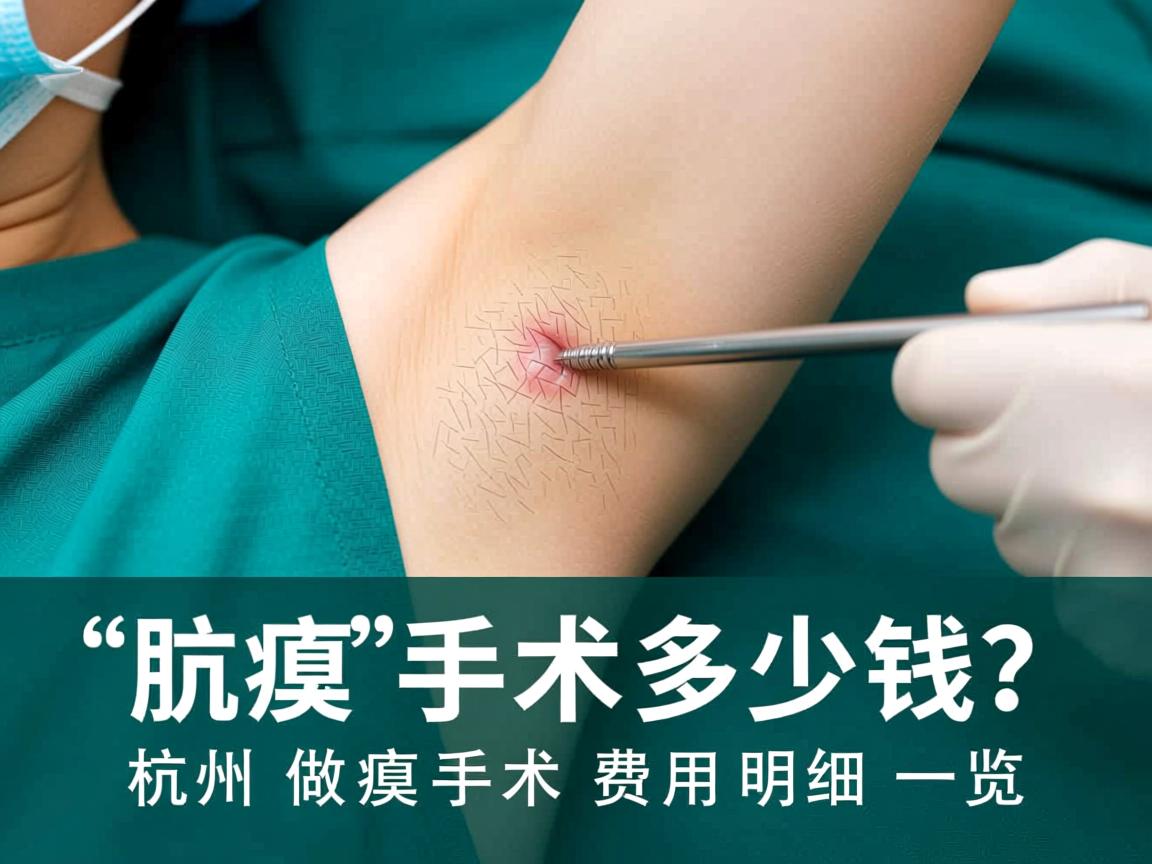 杭州腋臭手术多少钱？杭州做腋臭手术费用明细一览