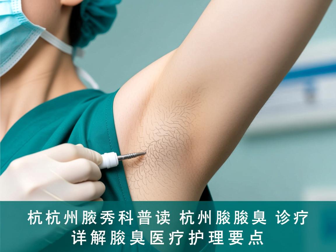 杭州腋秀科普，专业解读杭州腋臭诊疗，详解腋臭医疗护理要点