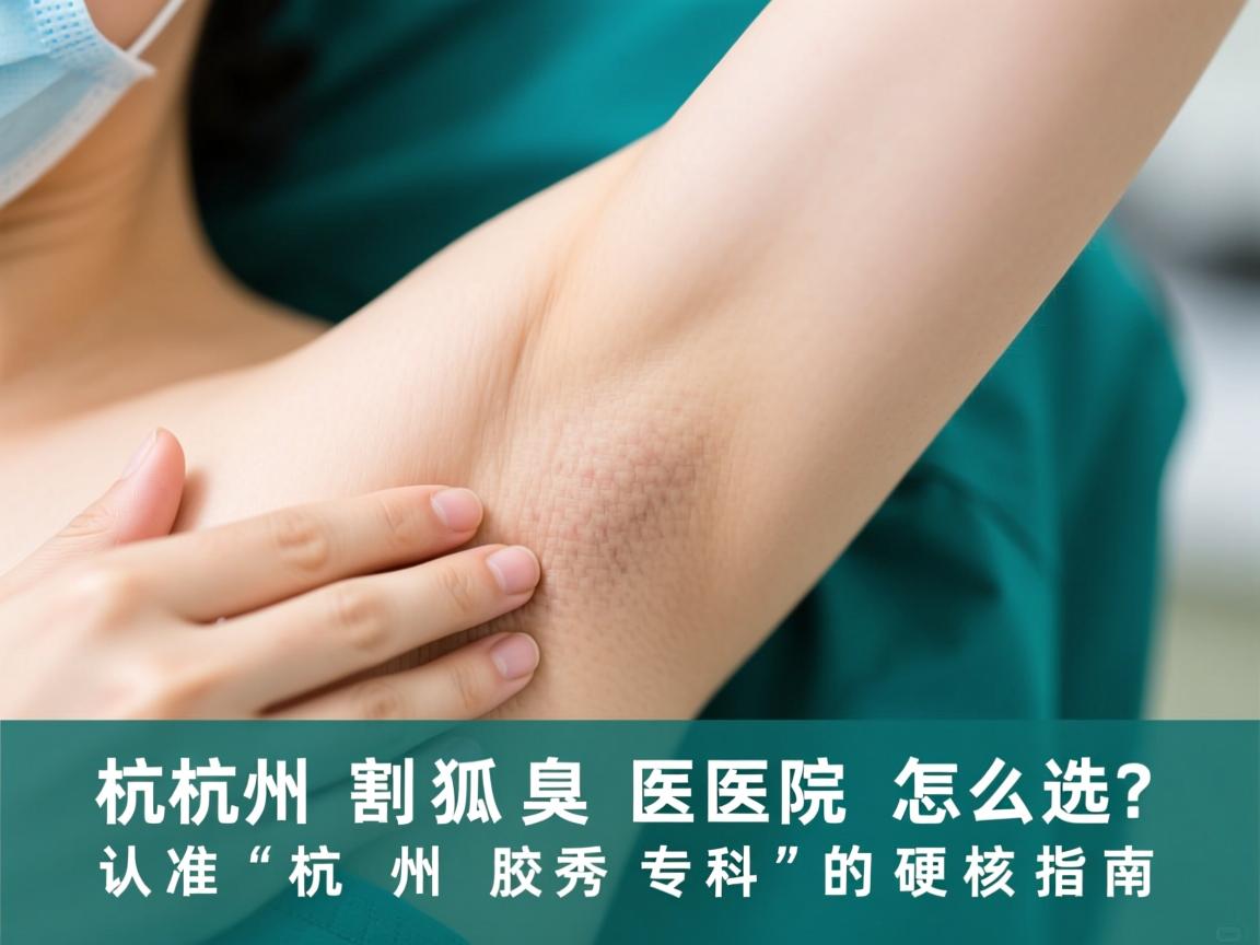 杭州割狐臭医院怎么选？认准杭州腋秀专科的硬核指南