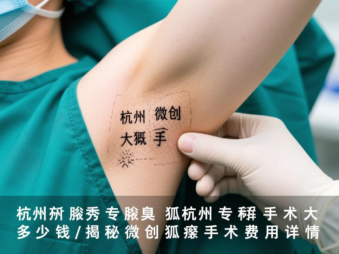 杭州腋秀腋臭专科解析，杭州微创狐臭手术大概多少钱，揭秘微创狐臭手术费用详情