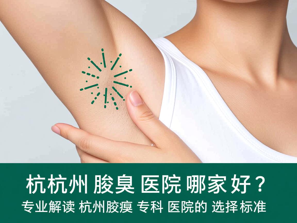 杭州腋臭医院哪家好？专业解读杭州腋臭专科医院的选择标准