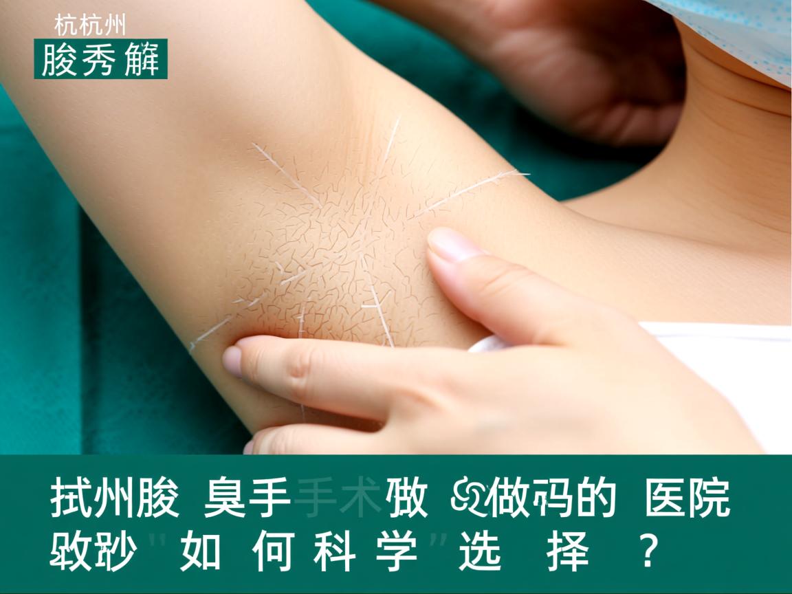 杭州腋秀解析，杭州做腋臭手术的医院如何科学选择？