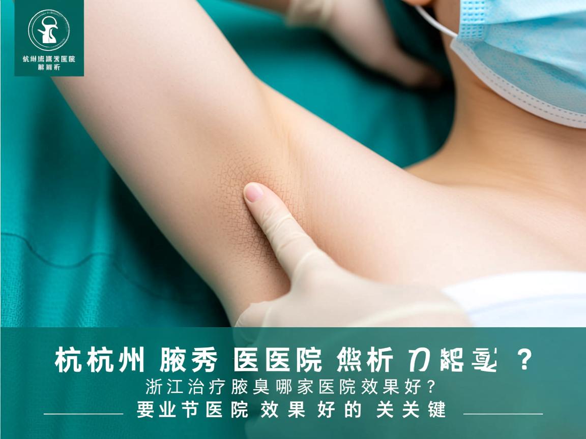 杭州腋秀医院解析，浙江治疗腋臭哪家医院效果好？专业医院效果好的关键
