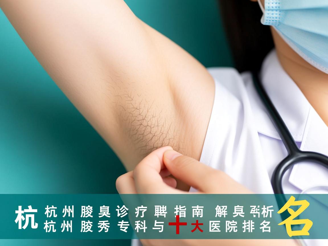 杭州腋臭诊疗指南，解析杭州腋秀专科与十大医院排名