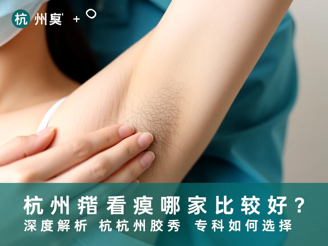 杭州看腋臭哪家比较好？深度解析杭州腋秀专科如何选择