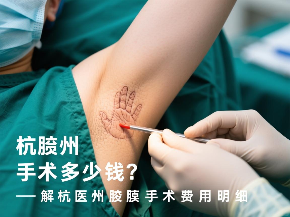 杭州腋臭手术多少钱？解析杭州腋臭手术费用明细