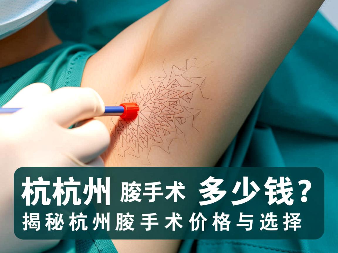 杭州腋臭手术多少钱？揭秘杭州腋臭手术价格与选择