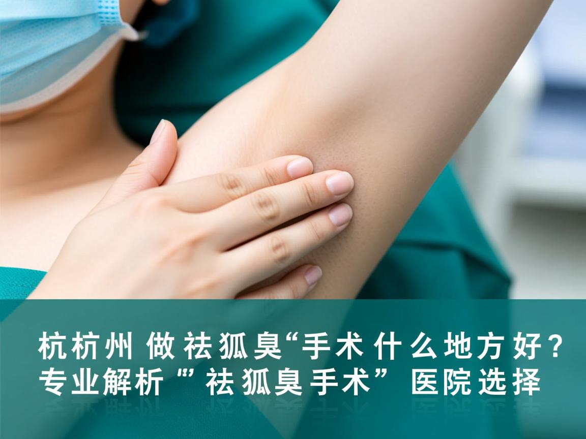 杭州做祛狐臭手术什么地方好?专业解析祛狐臭手术的医院选择 杭州做祛狐臭手术什么地方好?专业解析祛狐臭手术的医院选择