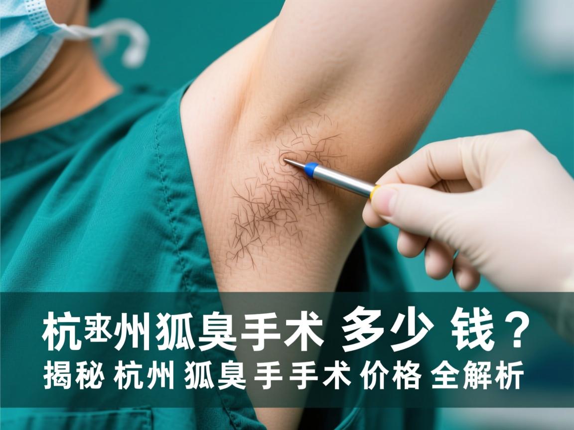 杭州狐臭手术多少钱？揭秘杭州狐臭手术价格全解析