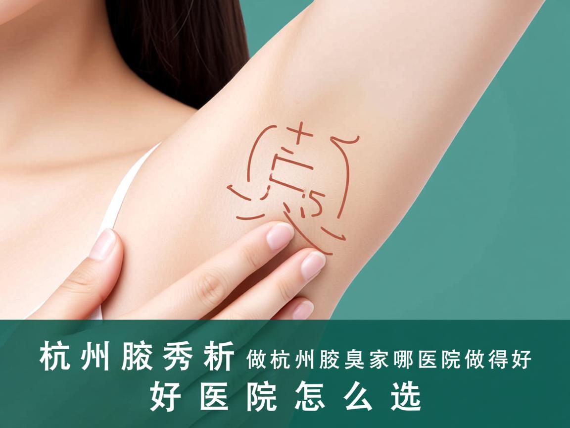 杭州腋秀解析，杭州做腋臭哪家医院做得好，好医院怎么选