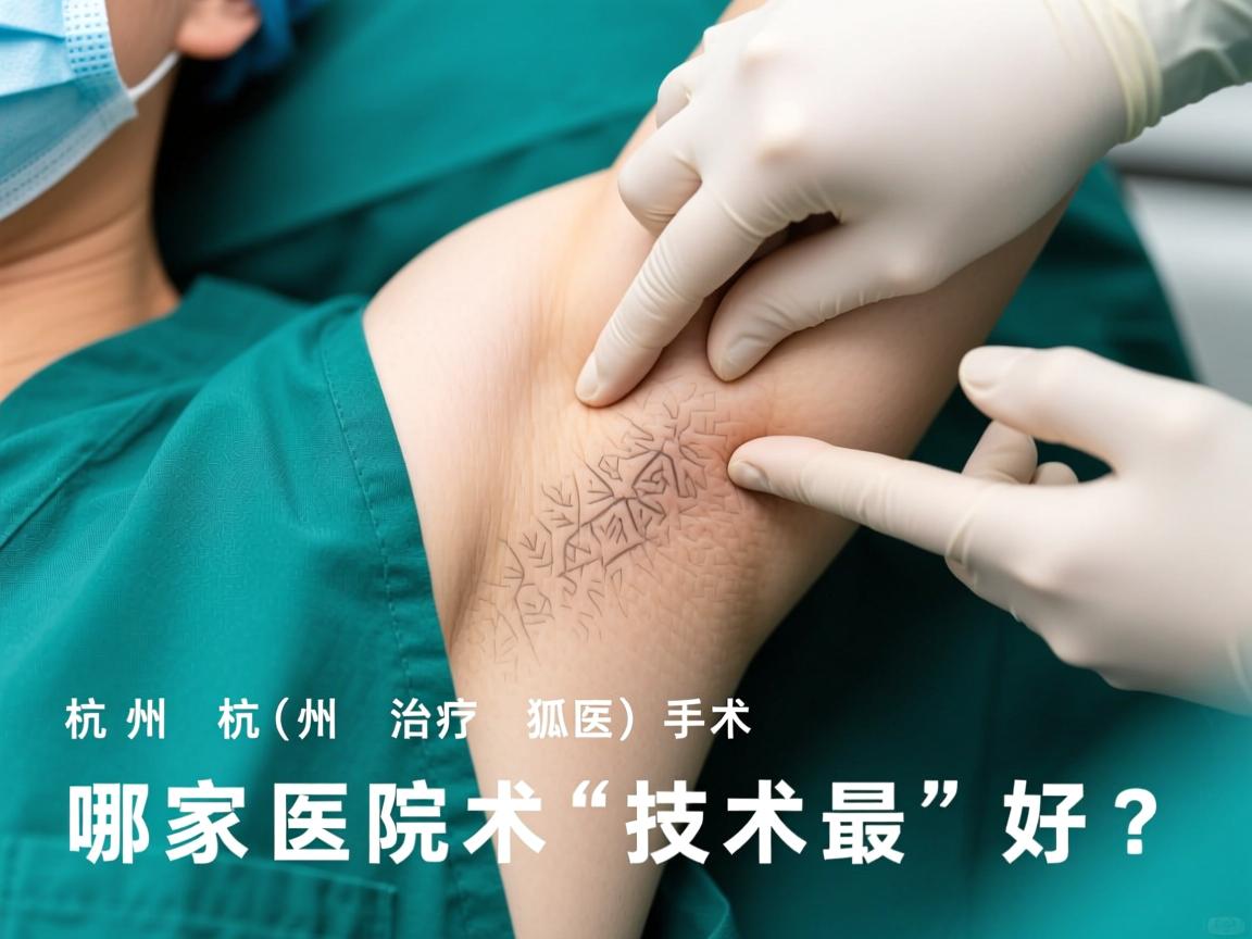 杭州腋秀解析，杭州治疗狐臭手术，哪家医院技术最好？