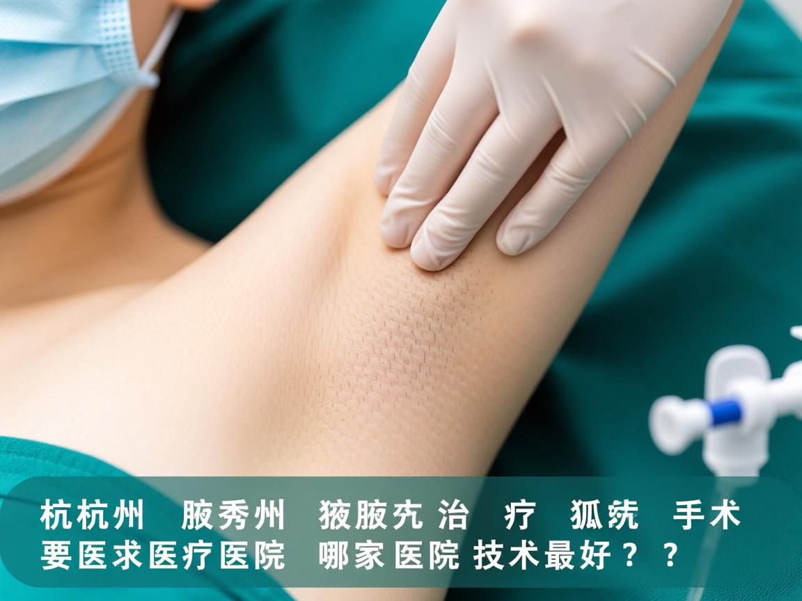杭州腋秀解析，杭州治疗狐臭手术，哪家医院技术最好？