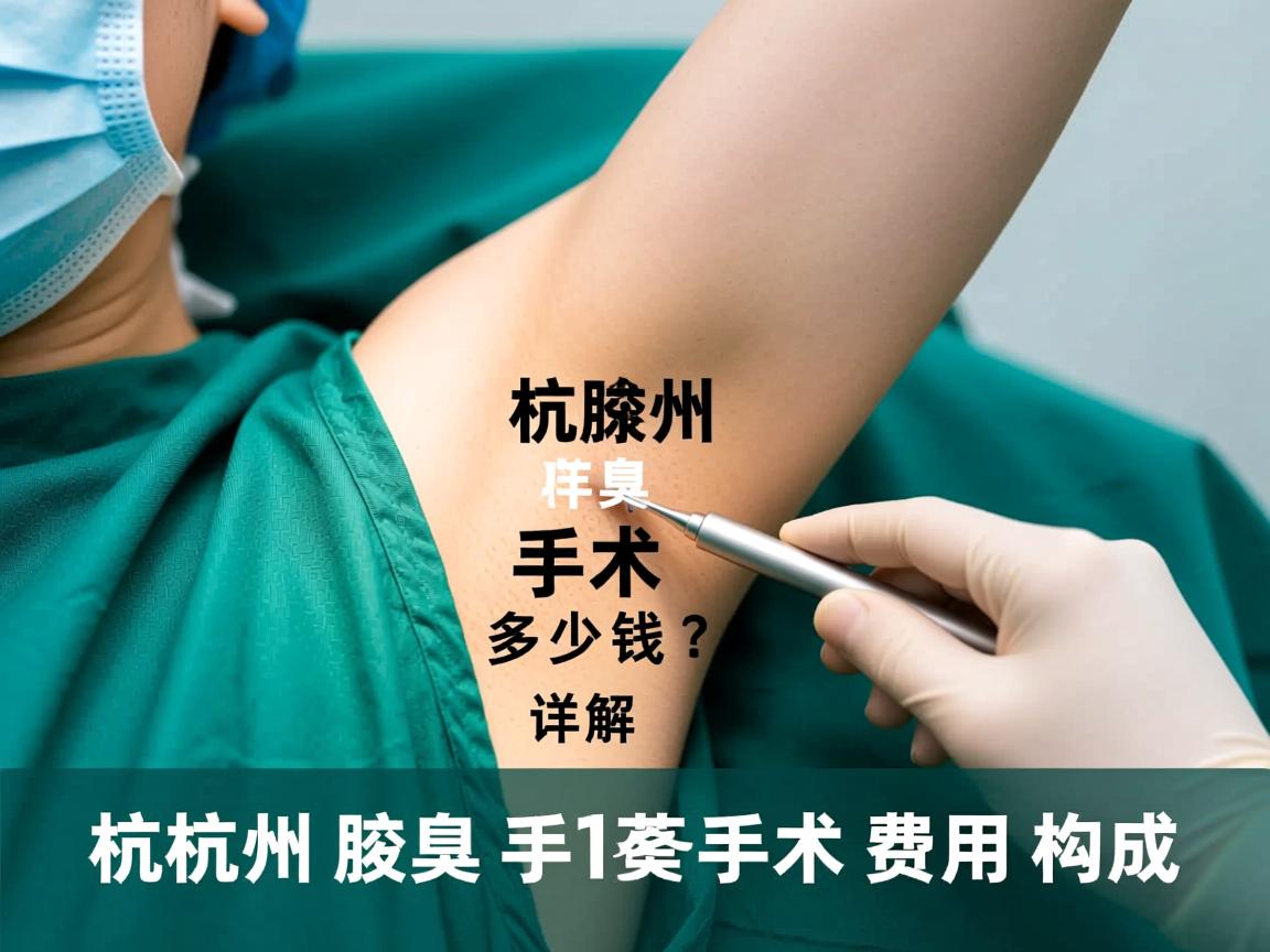 杭州腋臭手术多少钱?详解杭州腋臭手术费用构成 杭州腋臭手术多少钱?详解杭州腋臭手术费用构成