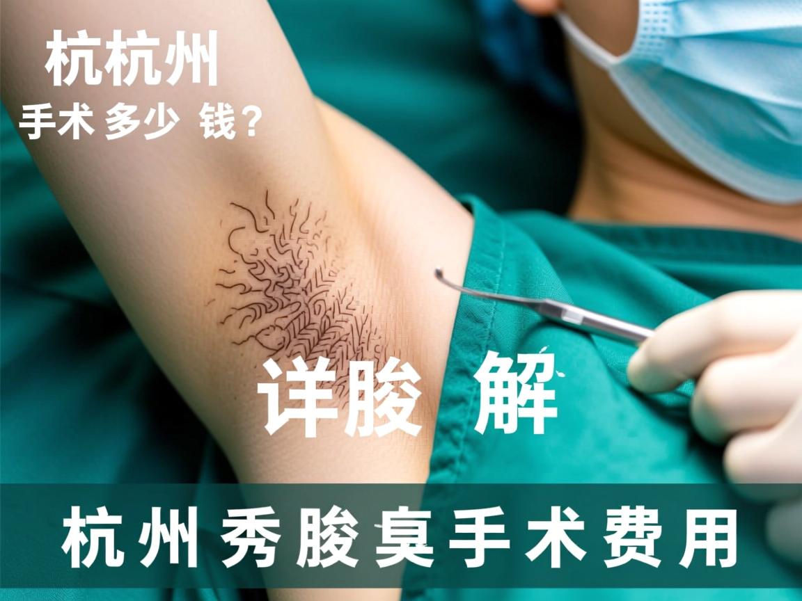 杭州腋臭手术多少钱?详解杭州腋秀腋臭手术费用 杭州腋臭手术多少钱?详解杭州腋秀腋臭手术费用