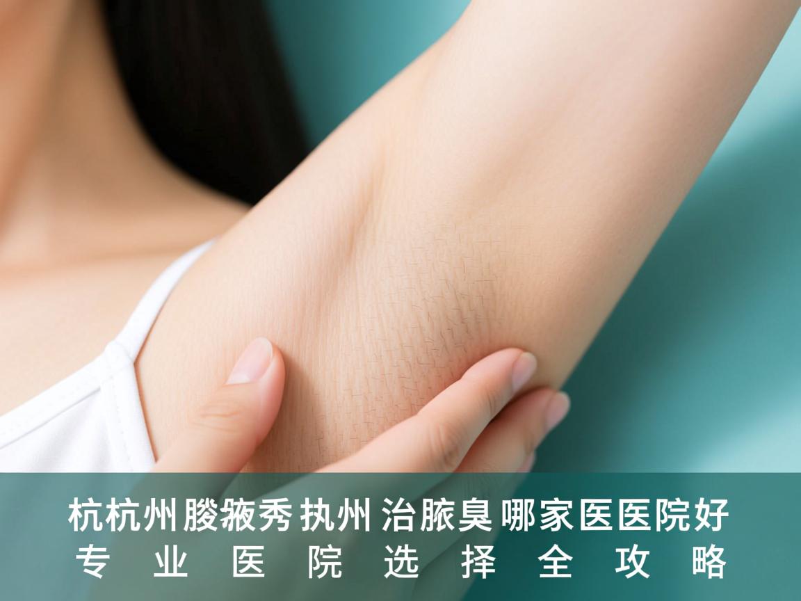 杭州腋秀解析，杭州治腋臭哪家医院好，专业医院选择全攻略