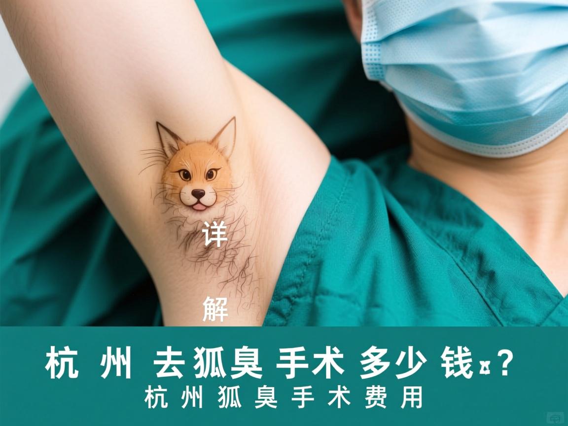 杭州去狐臭手术多少钱？详解杭州狐臭手术费用