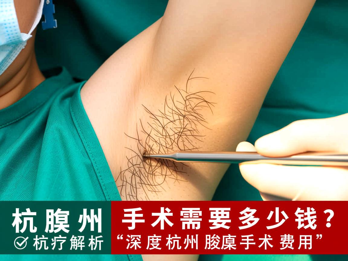 杭州腋臭手术需要多少钱？深度解析杭州腋臭手术费用