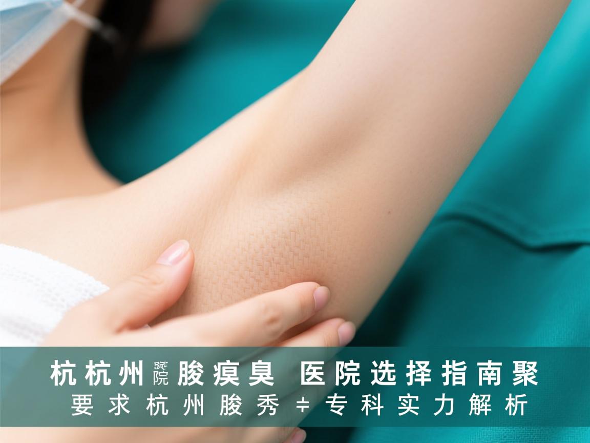 杭州腋臭医院选择指南,聚焦杭州腋秀专科实力解析 杭州腋臭医院选择指南,聚焦杭州腋秀专科实力解析