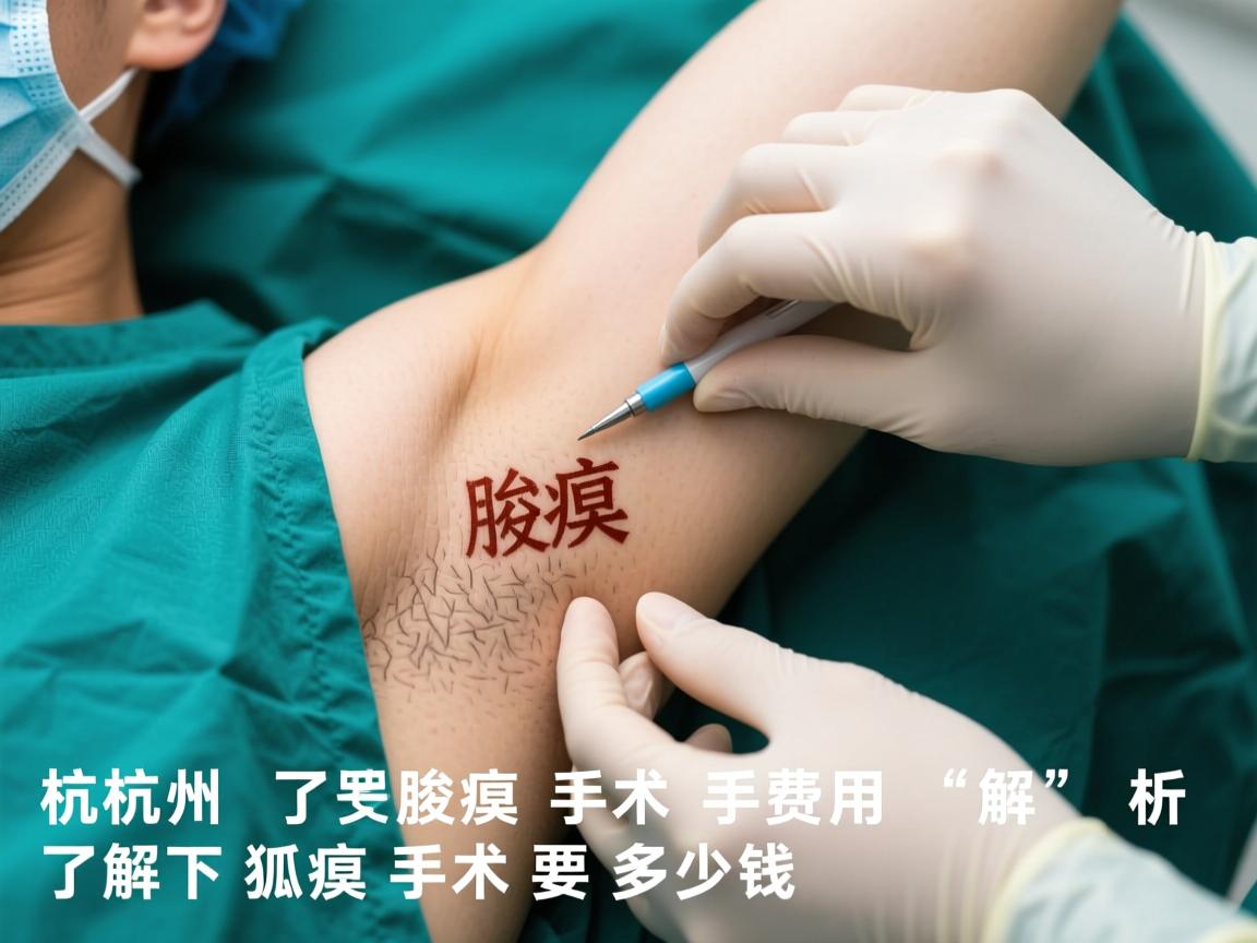 杭州腋臭手术费用解析，了解腋下狐臭手术要多少钱