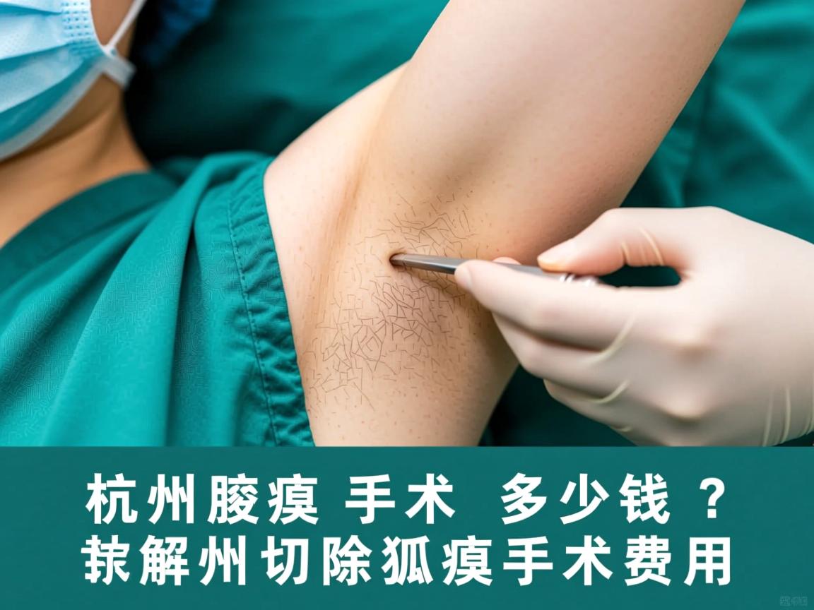 杭州腋臭手术多少钱？详解杭州切除狐臭手术费用