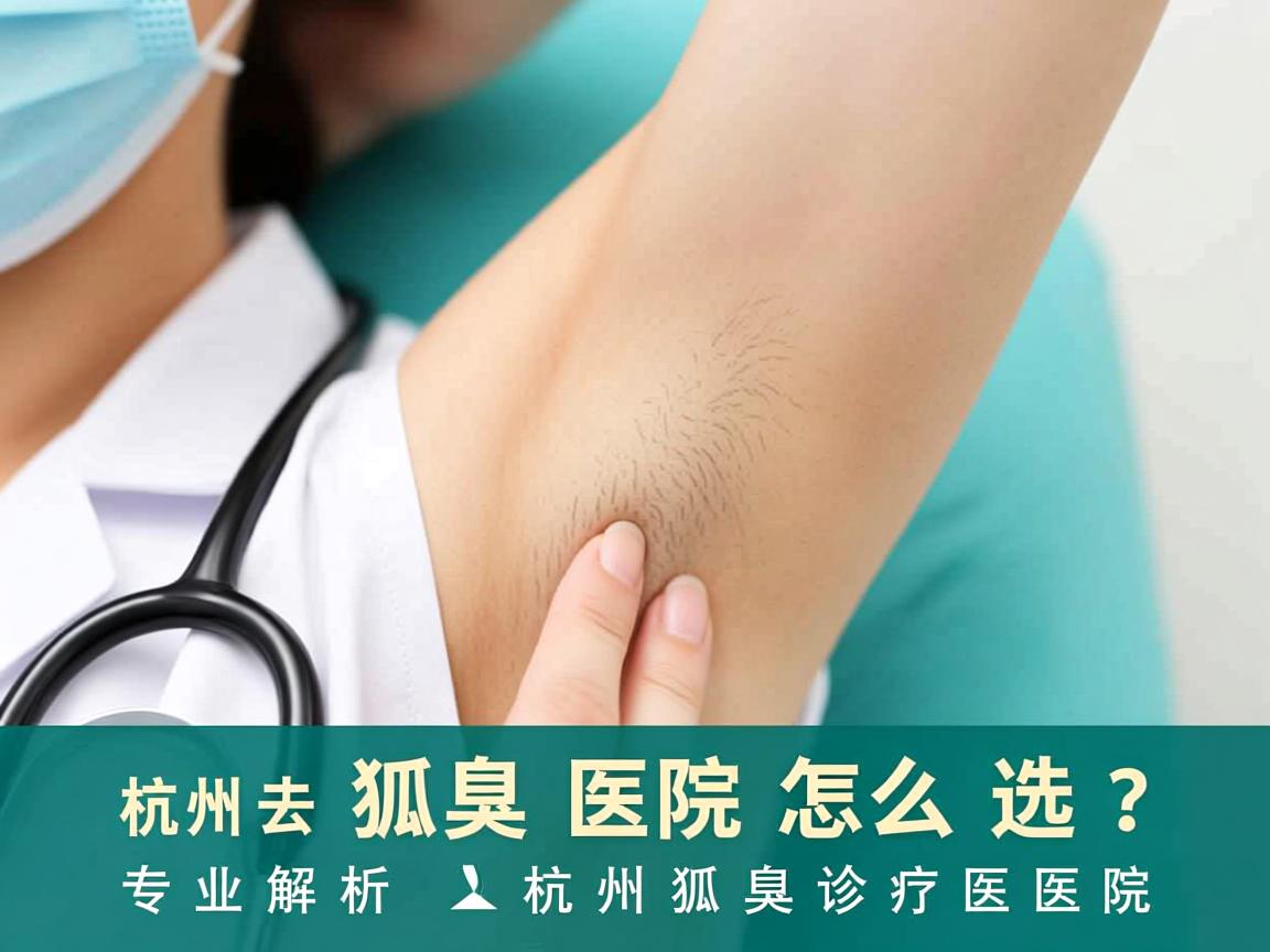 杭州去狐臭医院怎么选？专业解析杭州狐臭诊疗医院