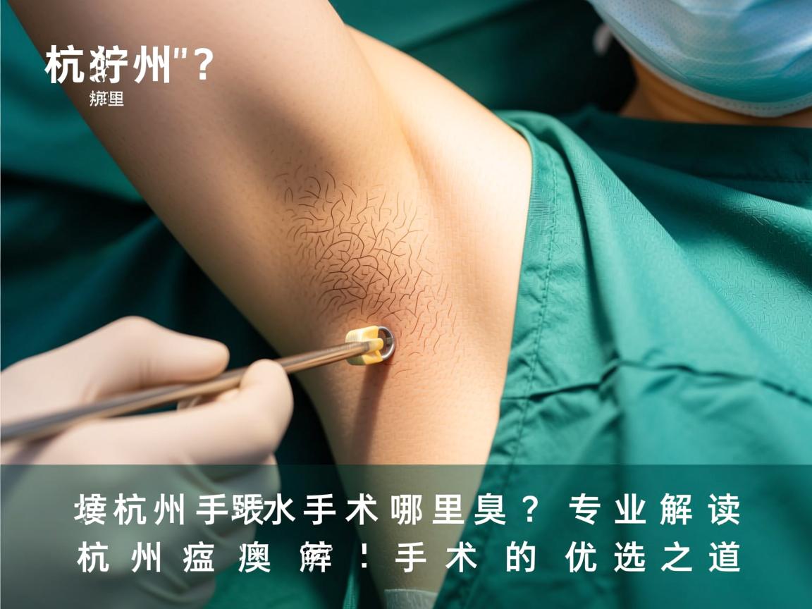 杭州腋臭手术哪里好？专业解读杭州腋臭手术的优选之道