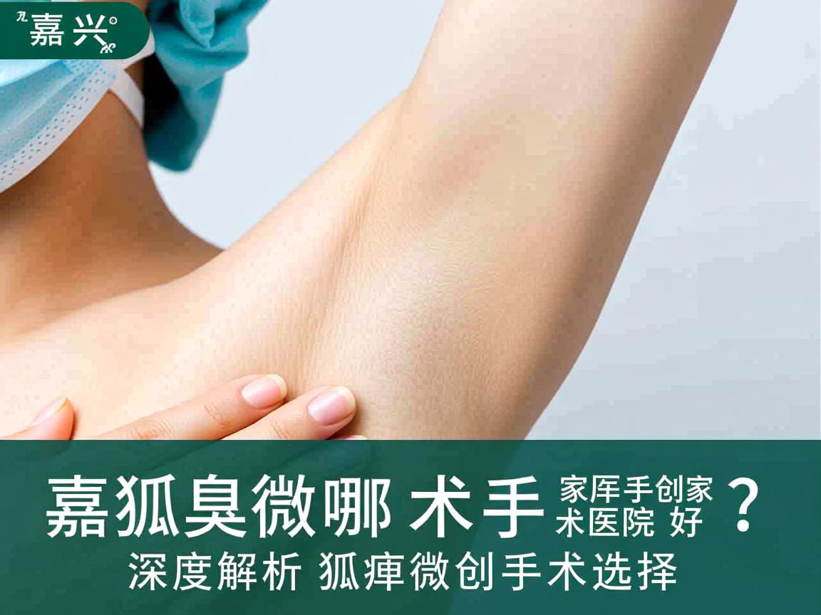 嘉兴狐臭微创手术哪家医院好？深度解析狐臭微创手术选择