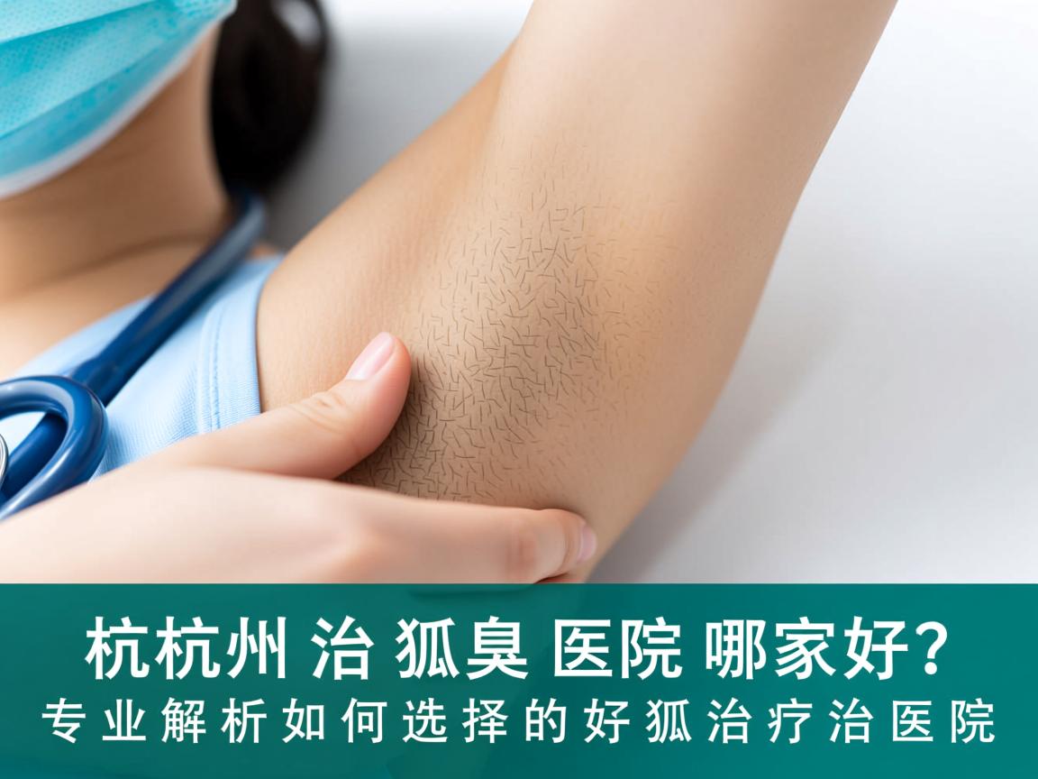 杭州治狐臭医院哪家好？专业解析如何选择好的狐臭治疗医院