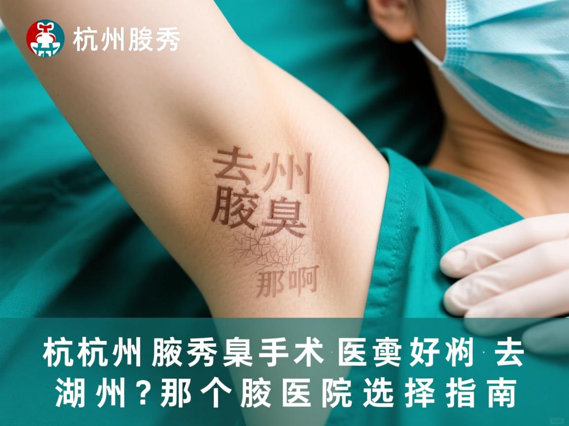 杭州腋秀解析，去腋臭手术去湖州那个医院好啊？湖州腋臭医院选择指南