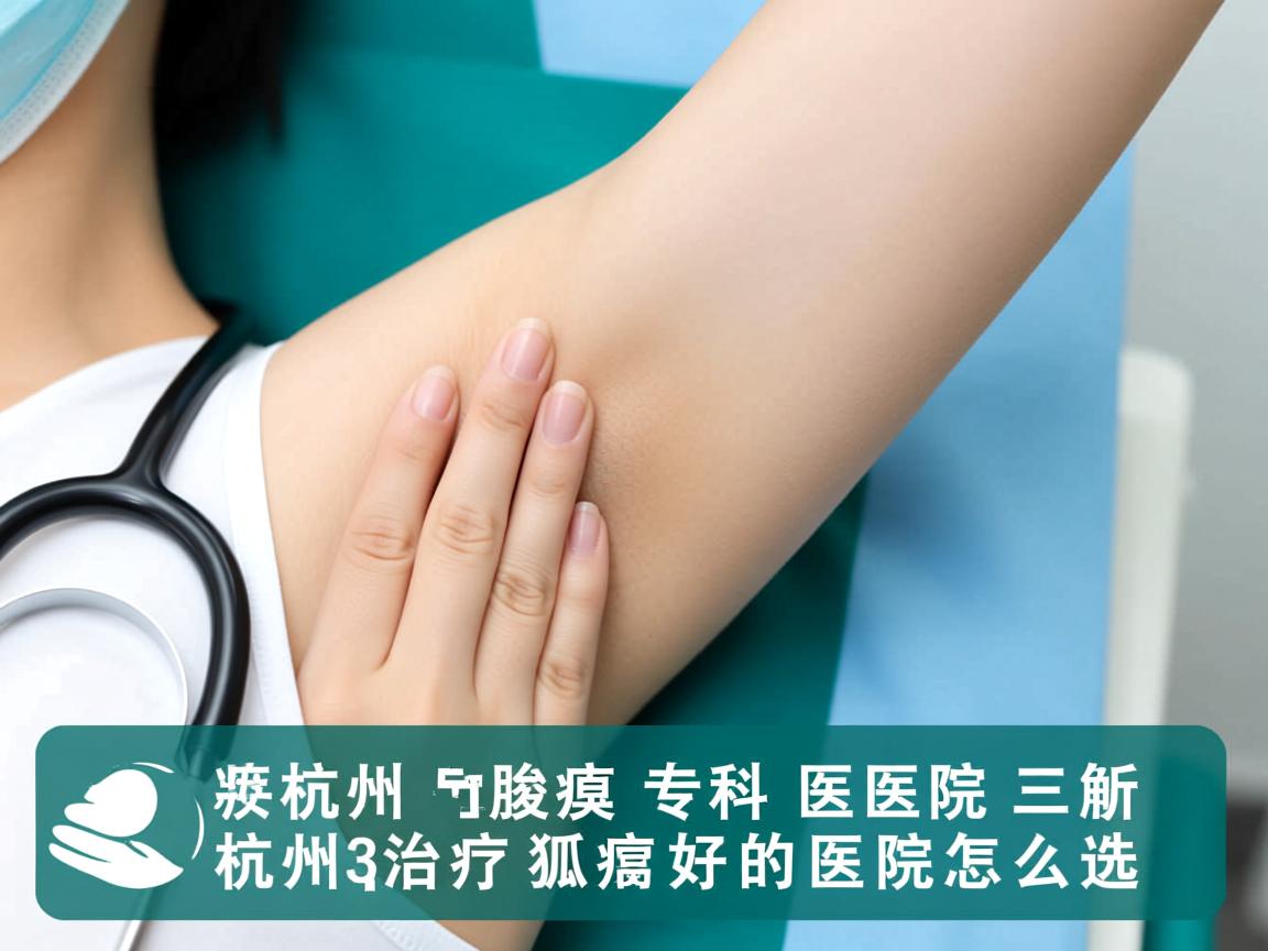 杭州腋臭专科医院解析，杭州治疗狐臭好的医院怎么选