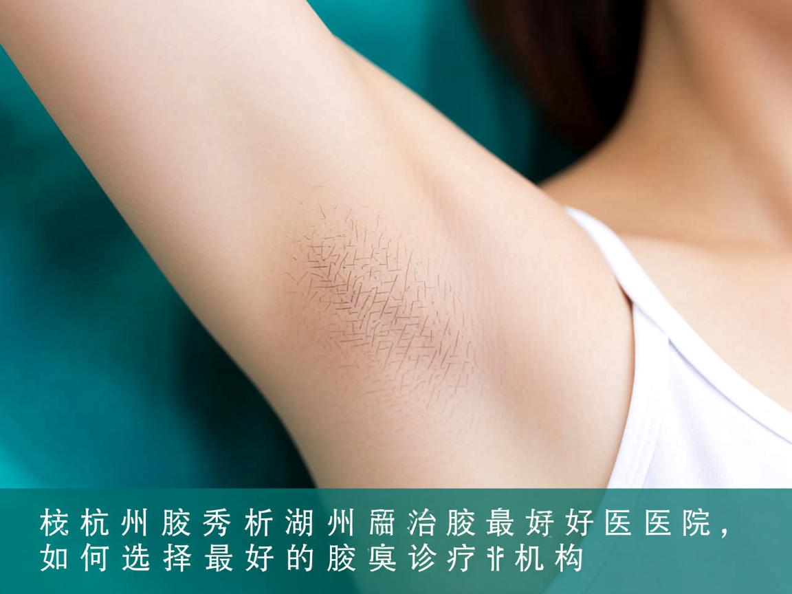 杭州腋秀解析，湖州治疗腋臭最好的医院，如何选择最好的腋臭诊疗机构