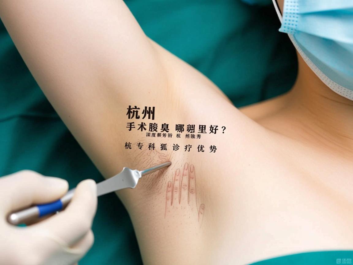 杭州腋臭手术哪里好？深度解析杭州腋秀专科的狐臭诊疗优势