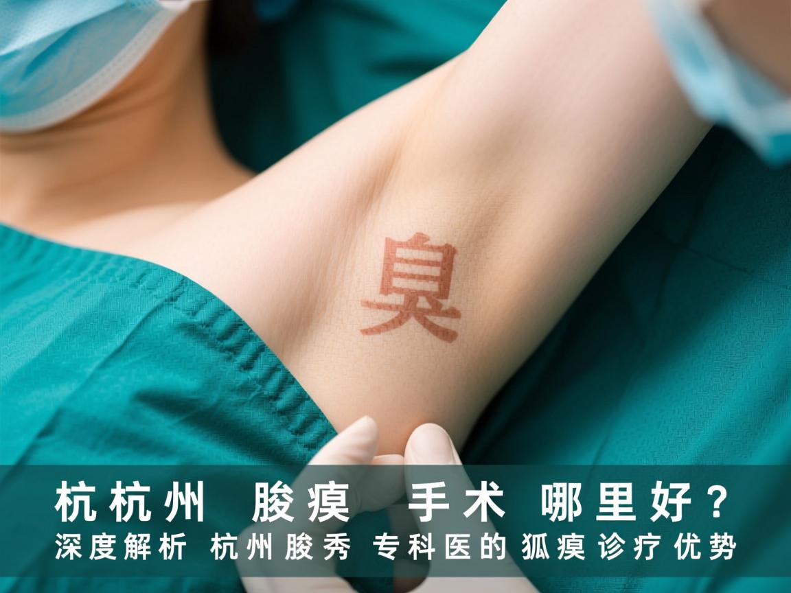 杭州腋臭手术哪里好？深度解析杭州腋秀专科的狐臭诊疗优势