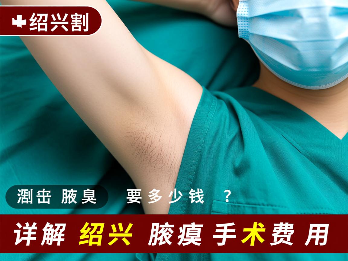 绍兴割腋臭要多少钱？详解绍兴腋臭手术费用