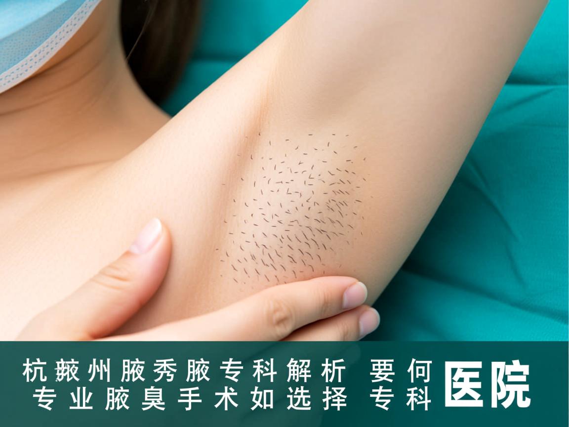 杭州腋秀腋臭专科解析,专业腋臭手术如何选择专科医院 杭州腋秀腋臭专科解析,专业腋臭手术如何选择专科医院