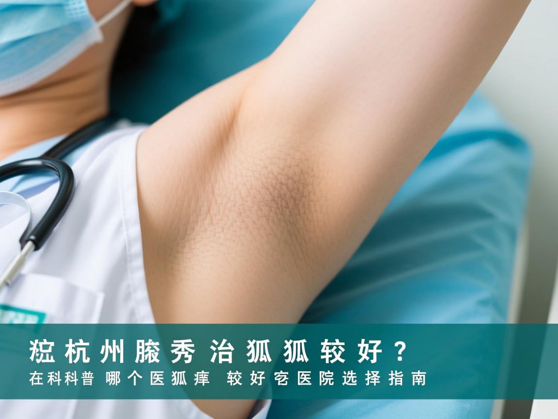 杭州腋秀科普，在杭州哪个医院治狐臭较好？治狐臭较好医院选择指南