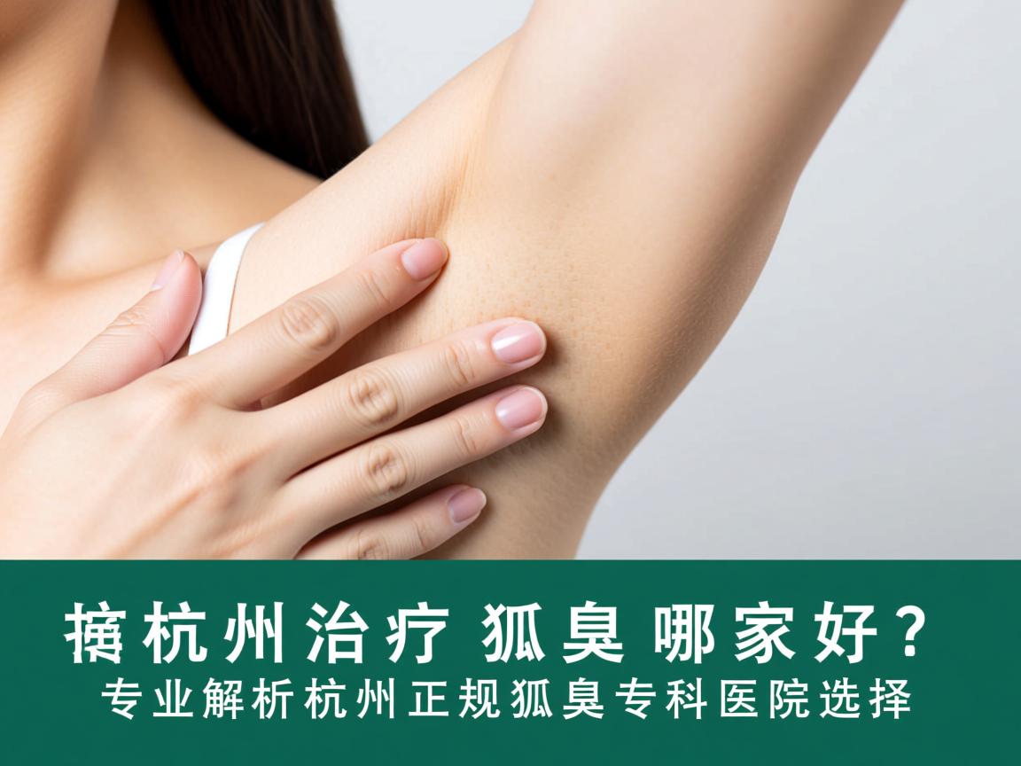 杭州治疗狐臭哪家好？专业解析杭州正规狐臭专科医院选择