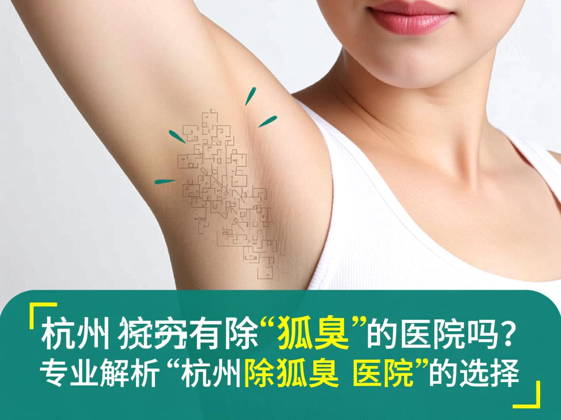 杭州有除狐臭的医院吗？专业解析杭州除狐臭医院的选择