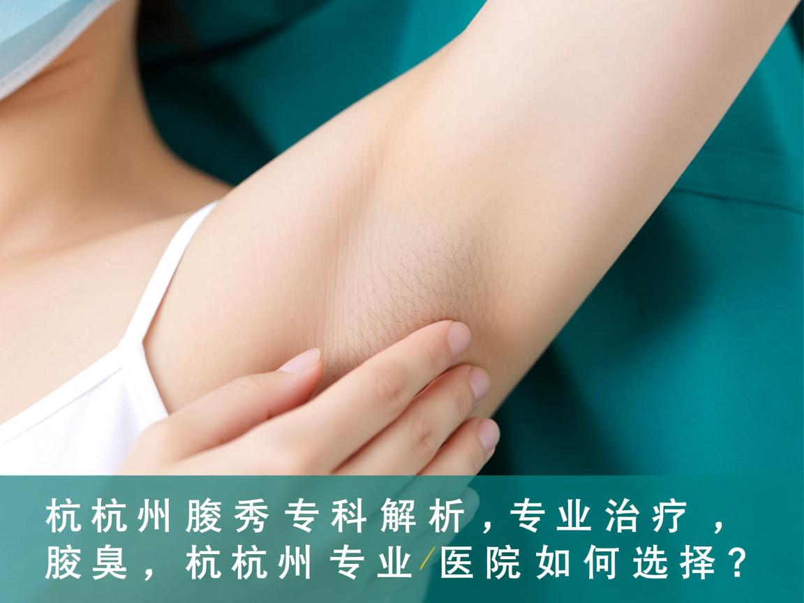杭州腋秀专科解析,专业治疗腋臭,杭州专业医院如何选择? 杭州腋秀专科解析,专业治疗腋臭,杭州专业医院如何选择?