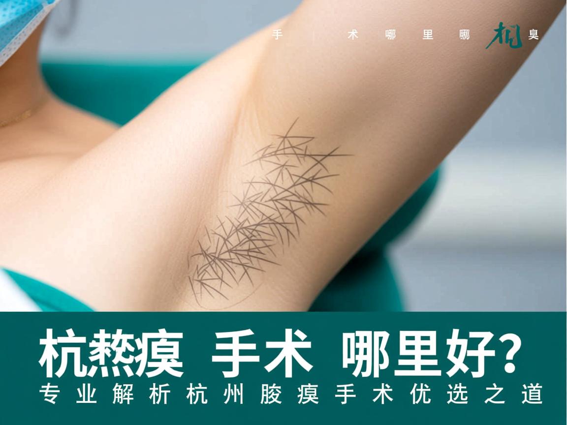 杭州腋臭手术哪里好？专业解析杭州腋臭手术的优选之道