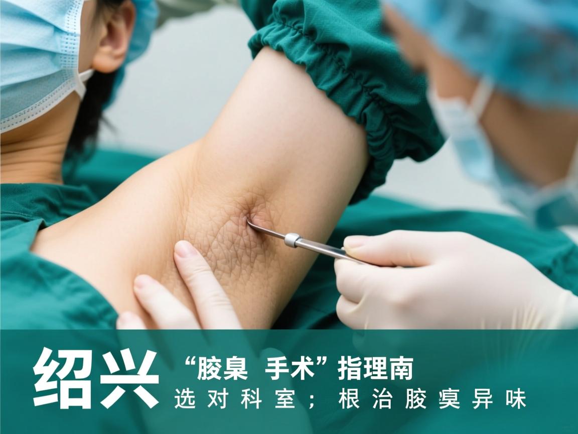 绍兴腋臭手术指南，选对科室，根治腋臭异味