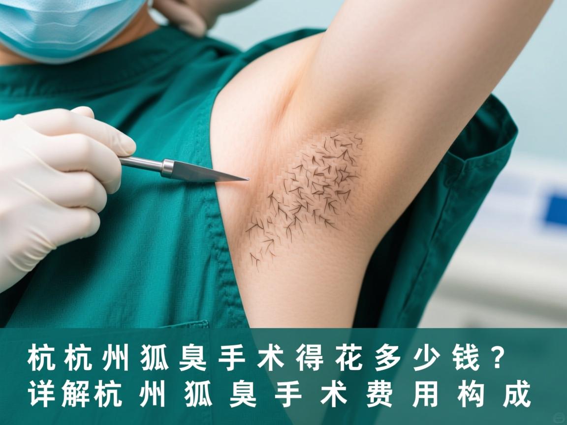杭州狐臭手术得花多少钱？详解杭州狐臭手术费用构成