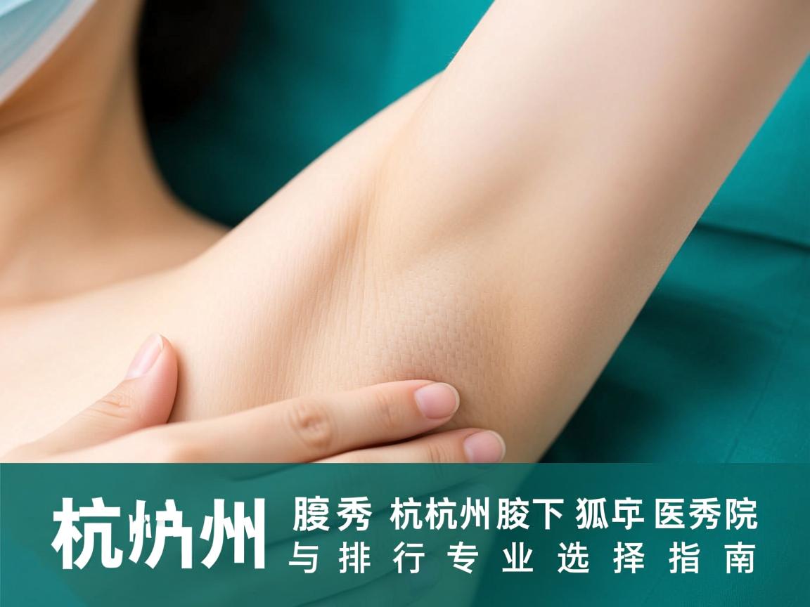 杭州腋秀解析,杭州腋下狐臭医院排行与专业选择指南 杭州腋秀解析,杭州腋下狐臭医院排行与专业选择指南