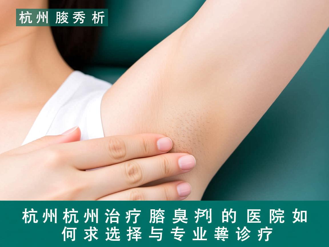 杭州腋秀解析，杭州治疗腋臭的医院如何选择与专业诊疗