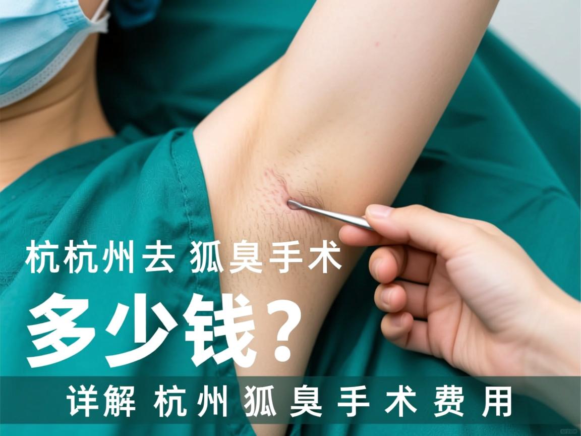 杭州去狐臭手术多少钱？详解杭州狐臭手术费用
