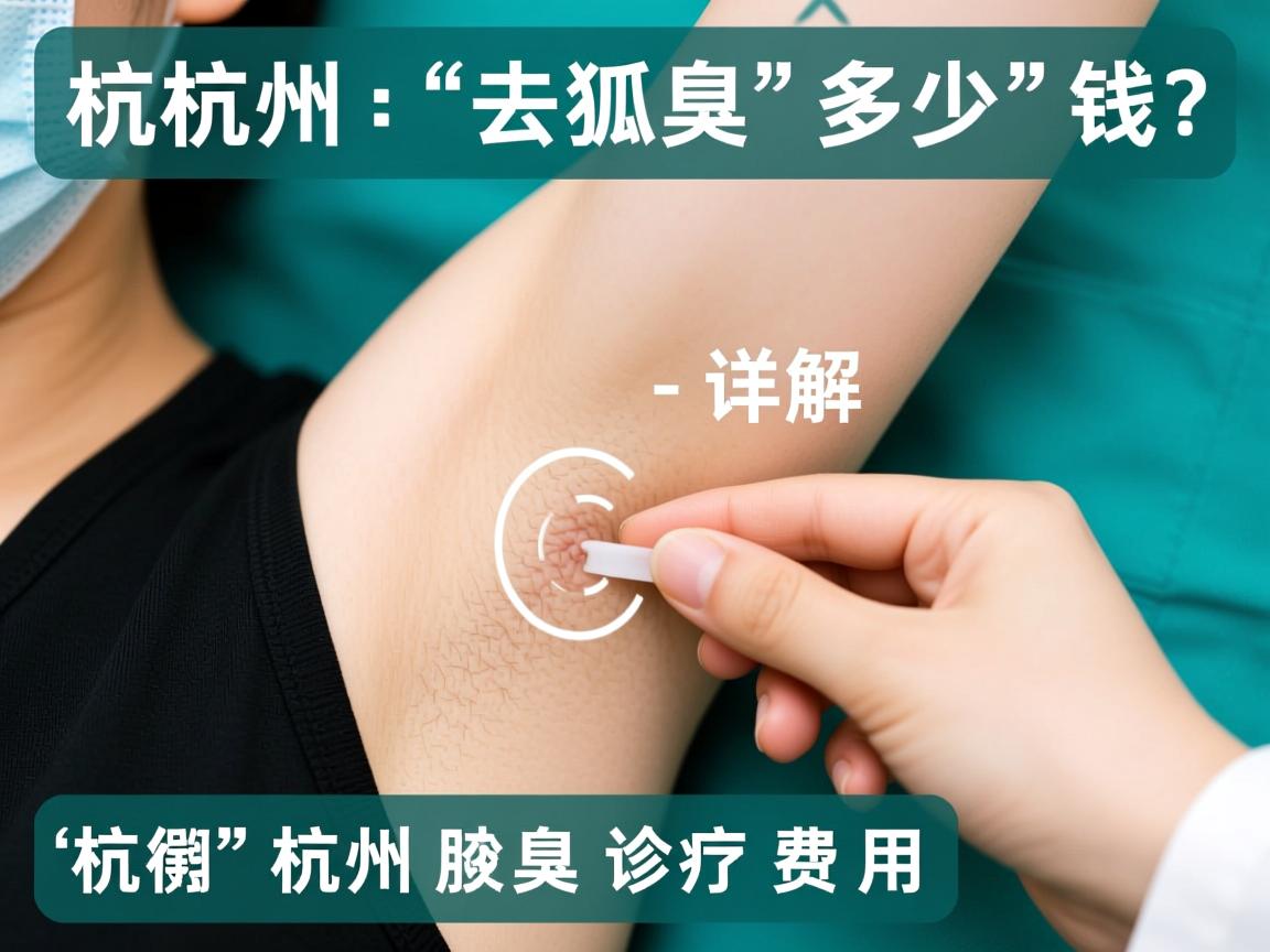 杭州去狐臭多少钱?详解杭州腋臭诊疗费用 杭州去狐臭多少钱?详解杭州腋臭诊疗费用
