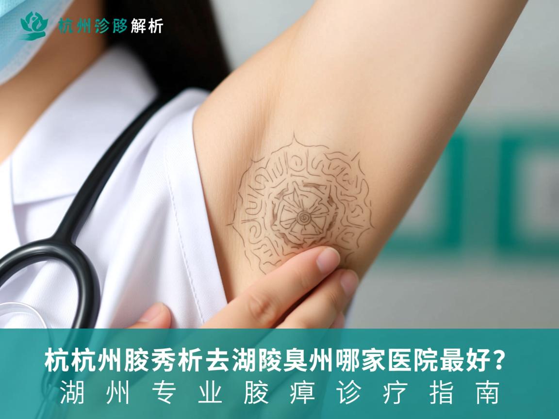 杭州腋秀解析，去腋臭湖州哪家医院最好？湖州专业腋臭诊疗指南