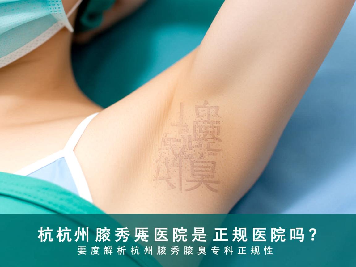 杭州腋秀医院是正规医院吗?深度解析杭州腋秀腋臭专科正规性 杭州腋秀医院是正规医院吗?深度解析杭州腋秀腋臭专科正规性
