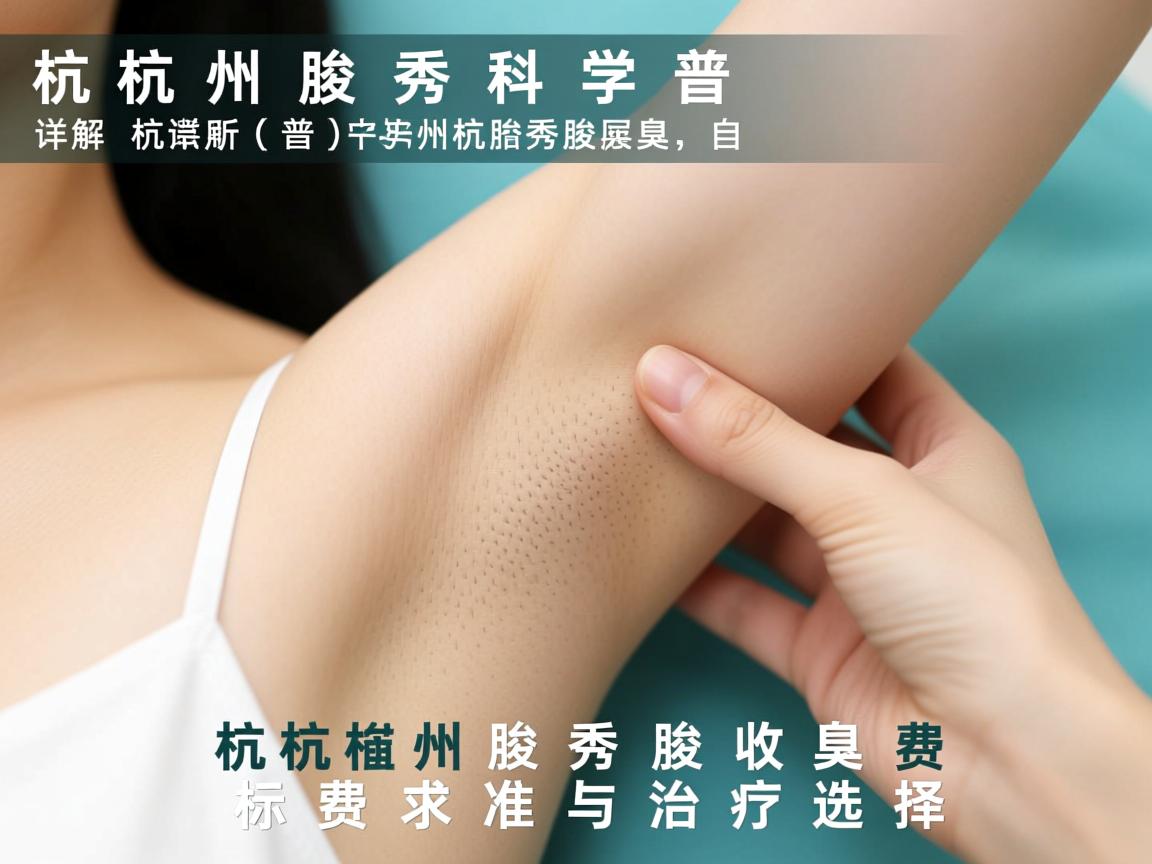 杭州腋秀科普,详解杭州腋秀腋臭收费标准与治疗选择 杭州腋秀科普,详解杭州腋秀腋臭收费标准与治疗选择